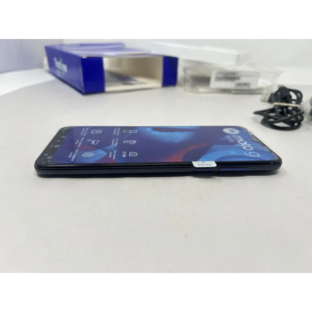 Motorola Moto G Pure XT2163DL Blue Tracfone Smartphone Dual Camera